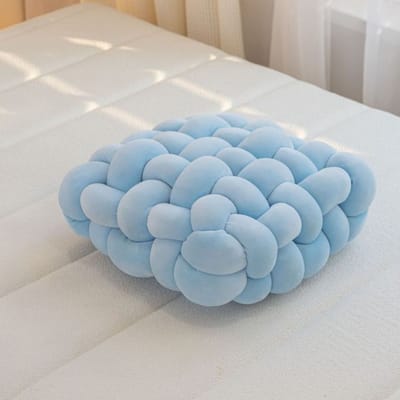 Ins Geknoopte Handgebreide Kussen Bankkussen Tatami Raam Fart Kussen Kantoor Zittende Stoelkussen Autokussen Bankkussen 30x33x12cm
