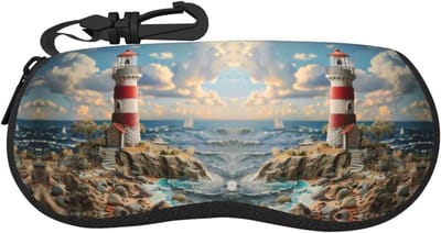 Brillenhoes - Brillen Beschermhoes - Dagelijks Gebruik - Zacht Neopreen Materiaal - 17x8x3.6 cm - Meerkleurig
