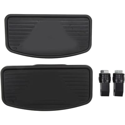 1 paire de repose-pieds arrière réglables pour passager, pour moto VTX1300 VTX1800, noir black