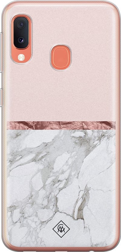 Casimoda® hoesje - Geschikt voor Samsung A20e - Rose All Day - Backcover - Siliconen/TPU - Multi