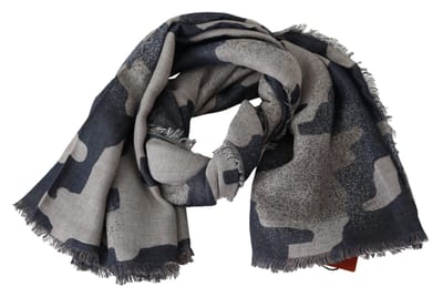 Missoni Men's Veelkleurige Wol Camouflage Unisex Wrap Sjaal