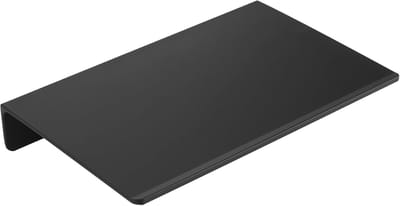 Famanu – Kleine zwarte metalen wandplank - zwevende plank - 20 cm - multifunctioneel voor decoratie - slaapkamer of kantoor - Japandi stijl