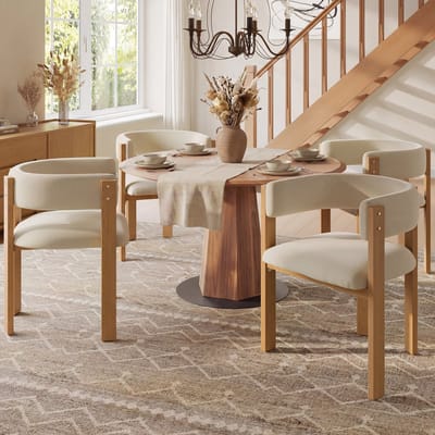 MIVRAY Eetkamerstoel 47 x 48 x 72,5 cm - Ergonomisch Gevoerd - Voor Eetkamer en Werkkamer - Flanel Metaal - Beige