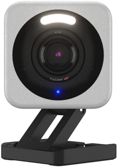 Intelligente Beveiligingscamera 2K HD Wifi voor Binnen en Buiten – Perfect voor Huisdieren en Babybewaking met Nachtzicht en Bewegingsactivatie