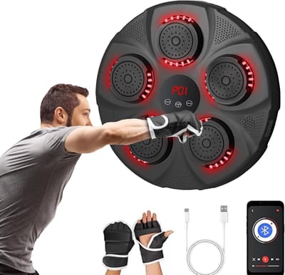 Boxing Machine - Boksmachine - Muzikale Boxmachine - Intelligente Bluetooth, Muurmontage Muzikale Boxer, Slagzak op Doel, Boxtrainingsapparatuur, Geschikt voor Amateur Thuis Training