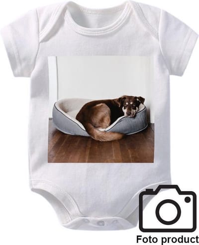 Hospitrix Rompertje met EIGEN FOTO opdruk - Het cadeau voor zwangerschap | Bekendmaking | Aankondiging | Aanstaande Moeder | Moederdag