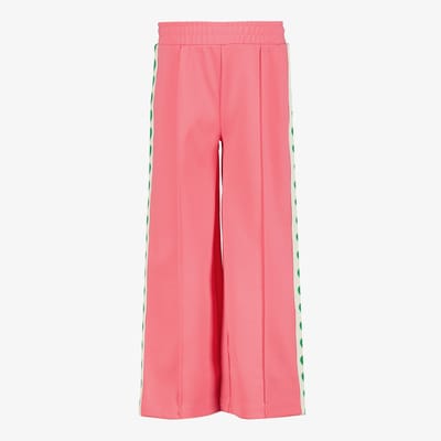 TwoDay wide leg meisjes broek met bies roze - Maat 92