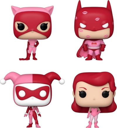 Funko Batman Verzamelfiguur DC Comics Valentines Pocket POP! 4-Pack 4 cm Multicolours