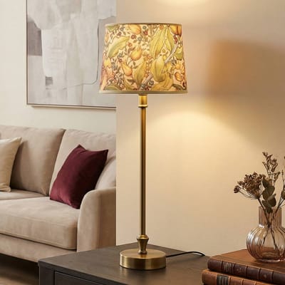 PR Home tafellamp Liam, messing, kap Sofia Theo beige