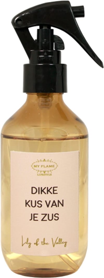 MY FLAME - Roomspray - DIKKE KUS VAN JE ZUS - Geur: Lily of the Valley - 180 ml