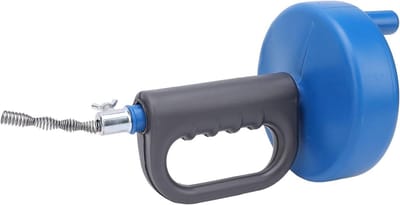 Afvoer Ontstopper - Rioling Reiniger - Verstopping Verhelpen - Flexibele Koolstofstaal Veer - 34 x 16 x 16 cm - Zwart