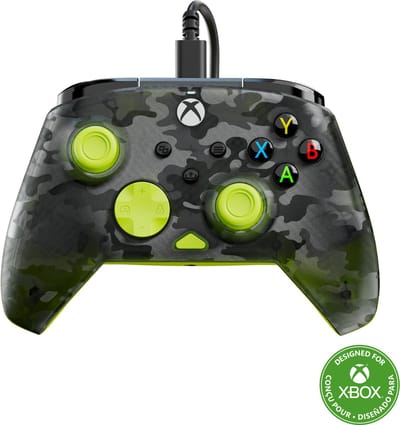 Turtle Beach Rematch Core - Controller - PC, Xbox Series X|S, Xbox One - Ghost Camo - Black/Yellow