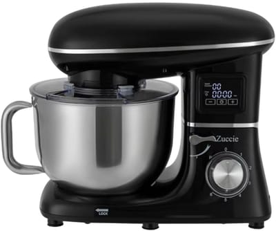Lifero Keukenmixer 1500W – Deegmachine 6,2L – Keukenmachine met LCD-scherm – Keukenrobot 6 Standen – Mixer met Mengkom - Zwart