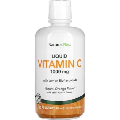 Vloeibaar C-supplement, Natuurlijke sinaasappelsmaak, 1000 mg, 30 fl oz(887.10Ml)