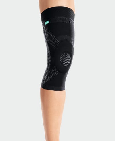 JuzoFlex Genu Xtra Wide 1810W kniebandage DF PLUS, Zwart maat M, per stuk