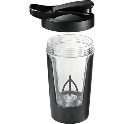 Elektrische Mengbeker Eiwitpoeder Automatische Schudbeker Oplaadbare Koffie Melkbeker Draagbare Roer Sport Fitness Waterkoker black