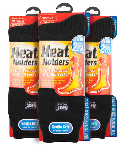HEAT HOLDERS - 3 Pack Multipack Dames Geïsoleerde Thermosokken voor de Winter