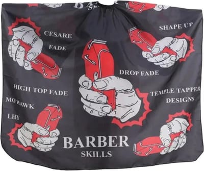 Livano Baardschort - Beard Bib - Scheerschort - Baard Cape - Kappersmantel - Kapmantel - Tondeuse