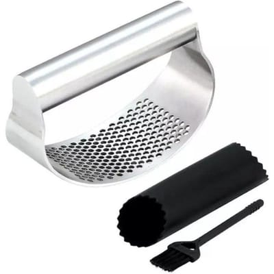Kinghoff KH-1632 - Knoflookpers Set - 3-delig - Roestvrij staal - Ergonomisch