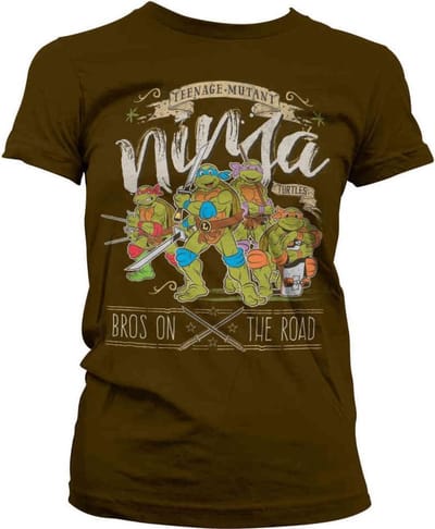 Teenage Mutant Ninja Turtles Dames Tshirt -S- Bros On The Road Bruin