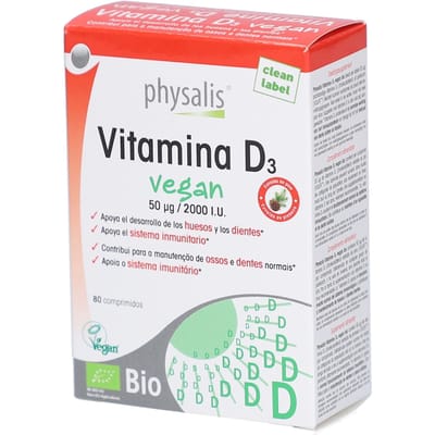Physalis Vitamine D3 Vegan Tabletten (80 tabletten)