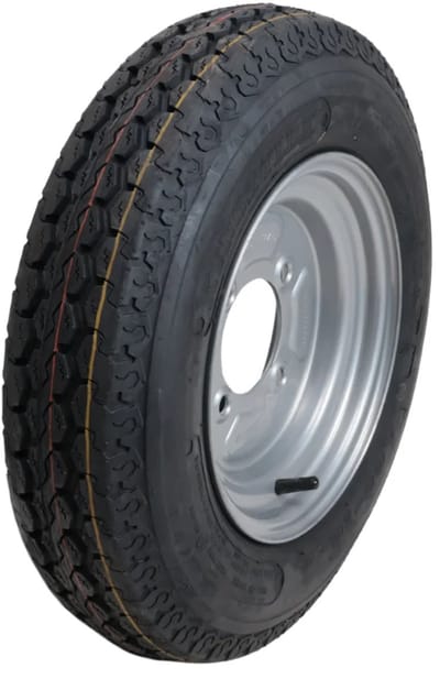 Compleet aanhanger wiel - 4.00-10 - steekmaat: 4x115 - draagvermogen: 345 kg - 6PR - naafdiameter: 85 mm