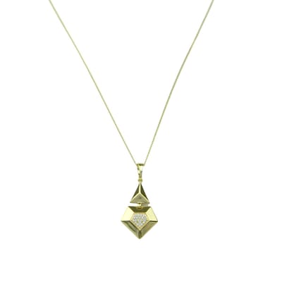 Trend Solitaire Necklace Gold 14K