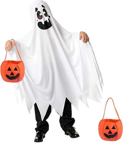 Ghost Cape voor Kinderen - Perfect voor Halloween, Kostuums en Verkleedpartijen