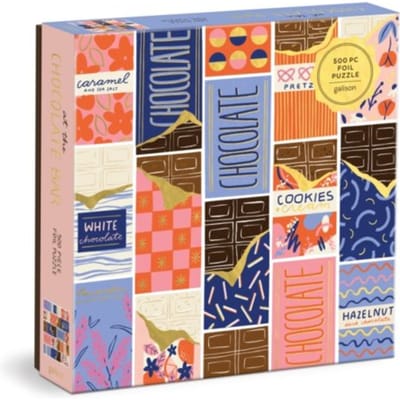 At The Chocolate Bar 500 Piece Foil Puzzle - Galison