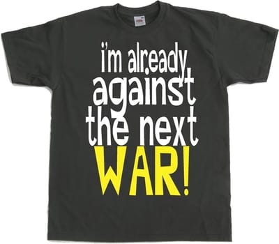 Hybris In 'Already Against The Next War' donkergrijs