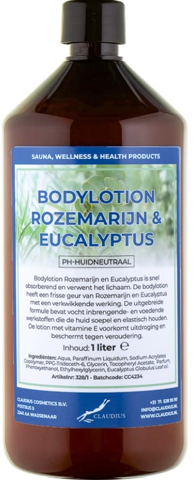 Bodylotion Rozemarijn & Eucalyptus 1 Liter