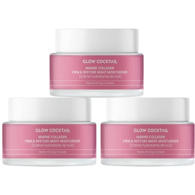 3 x MARINE COLLAGENE FIRMEREN & HERSTELLEN NACHTCRÈME 50ml