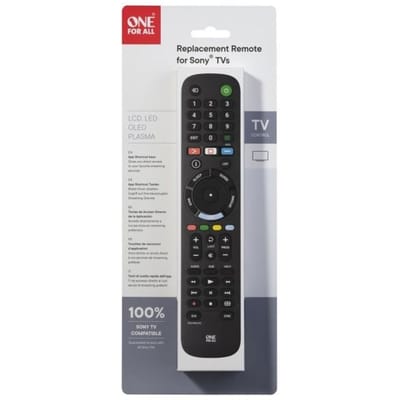 ONE FOR ALL URC4912 - Télécommande de remplacement pour TV Sony