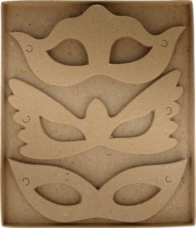 30 maskers - papier-maché - Artemio