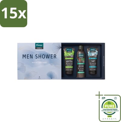 15 x Kneipp - Men Collection Luxe Geschenkset - Grootverpakking - Kneipp Cadeauset - Mannen Verzorging - Douche Foam - Douchegel - Shampoo
