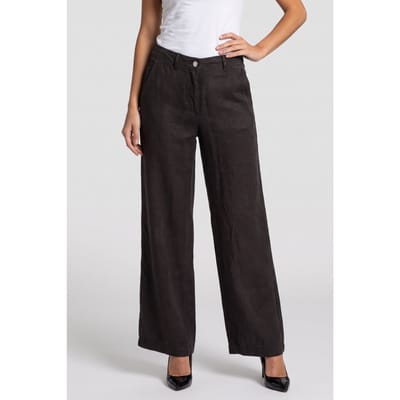 GUESS  Eco Enora Straight Pant Jet Black A996 Größe: XS | Stoffhosen Outlet | Damen | Schwarz