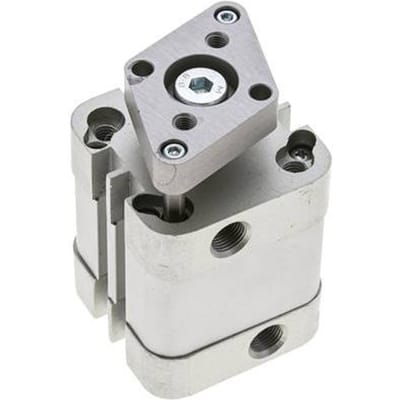 ISO 21287 Compacte Dubbelwerkende Cilinder 32-15mm - Magnetisch - Niet-roterend
