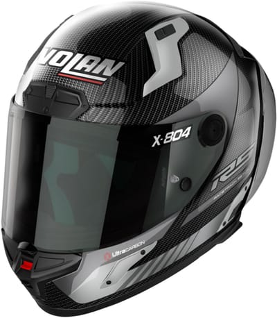 Nolan X-804 RS Ultra Carbon Hot Lap 011 Carbon Grijs Integraalhelm - Helm