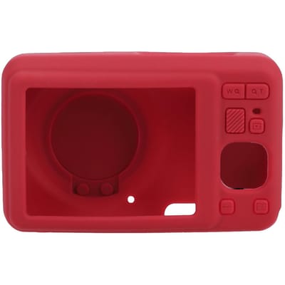 Housse de Protection d'Appareil Photo Compatible avec l'Appareil Photo Kodak FZ55 Étui d'Appareil Photo Léger en Silicone Souple Noir rouge