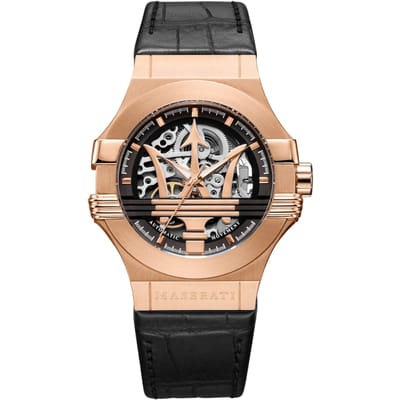 Maserati Potenza Horloge - Maserati heren horloge - Roségoud - diameter 42 mm - Rose Gold toned Stainless Steel