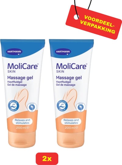 2X Molicare® Skin Massage Gel - 2 x 200ml - Voordeelverpakking!