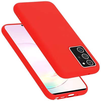 Cadorabo Hoesje geschikt voor Samsung Galaxy NOTE 20 PLUS in LIQUID ROOD - Beschermhoes gemaakt van flexibel TPU silicone Case Cover