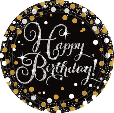 Amscan - Happy Birthday - Borden (8 stuks ECO)