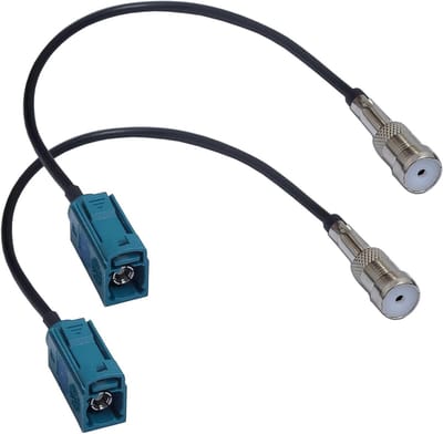 Antenne Adapter Kabel - GPS Connector - Auto Navigatie - Fakra naar SMA - 2 Stuks - Blauw