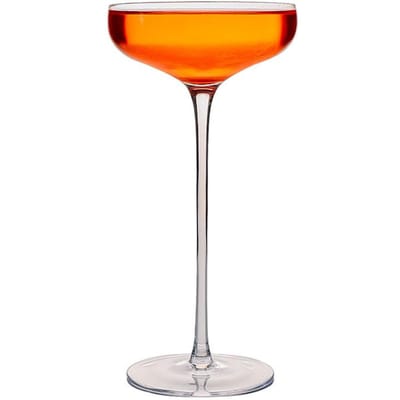 Japan Bar Ultrahoge Steel Elegante Martiniglas,Kristal Brede Mond,Doe-het-zelf Gemengde Wijn Cocktailglas,Banket Bruiloft Champagne 101-200ml orange