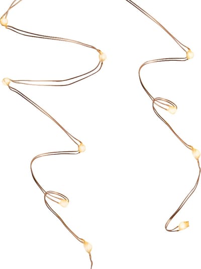 Micro LED string 295 cm - 60 LEDs - koperkleurig draad