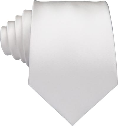 CHPN - Stropdas - Witte smalle stropdas - Witte das - Tie - White tie - Skinny stropdas - Polyester - Universeel - Accessoire - Wit