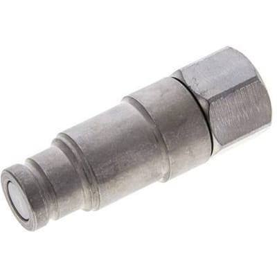 Stalen DN 10 Vlakdichtende Koppeling Insteeknippel G 1/2 inch Binnendraad ISO 16028 CEJN Drukontlasting D 19.7mm