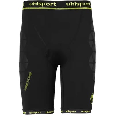 Uhlsport Bionikframe Unpadded Shorts Heren - Zwart / Fluogeel | Maat: M
