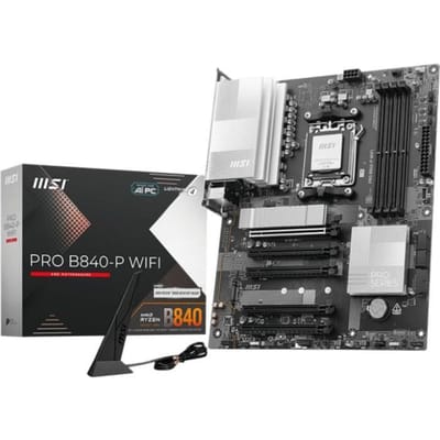MSI PRO B840-P WIFI - Moederbord ATX - Socket AM5 - AMD B840 - DDR5 - Realtek 7.1 - Wi-Fi 7 - 2.5Gb LAN